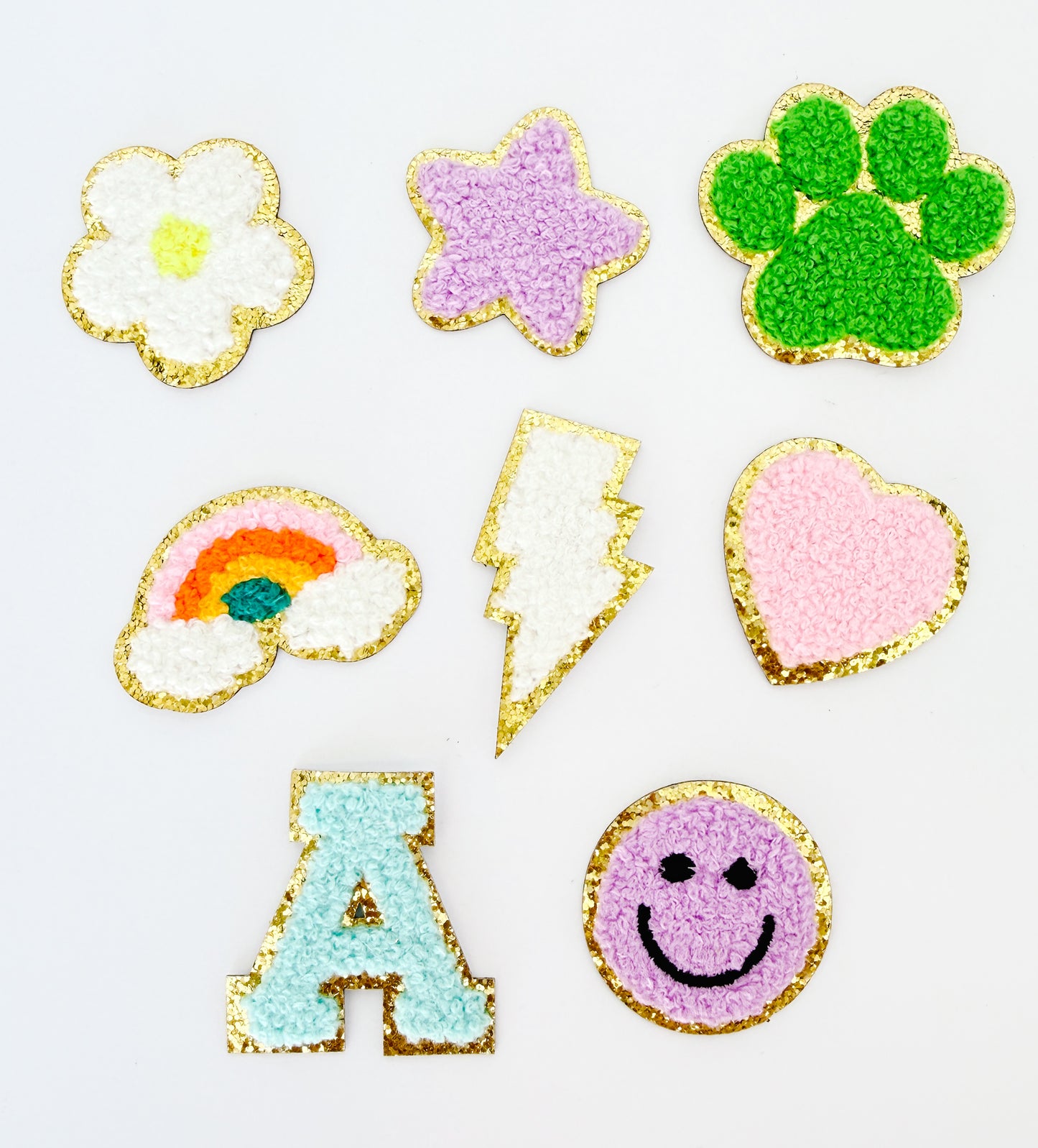 Shape Chenille Stick-on Patches