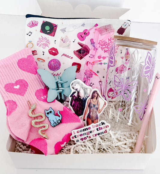 Swiftie Gift Kit – Taylor-Inspired Tumbler, Accessories & Cute Fan Favorites