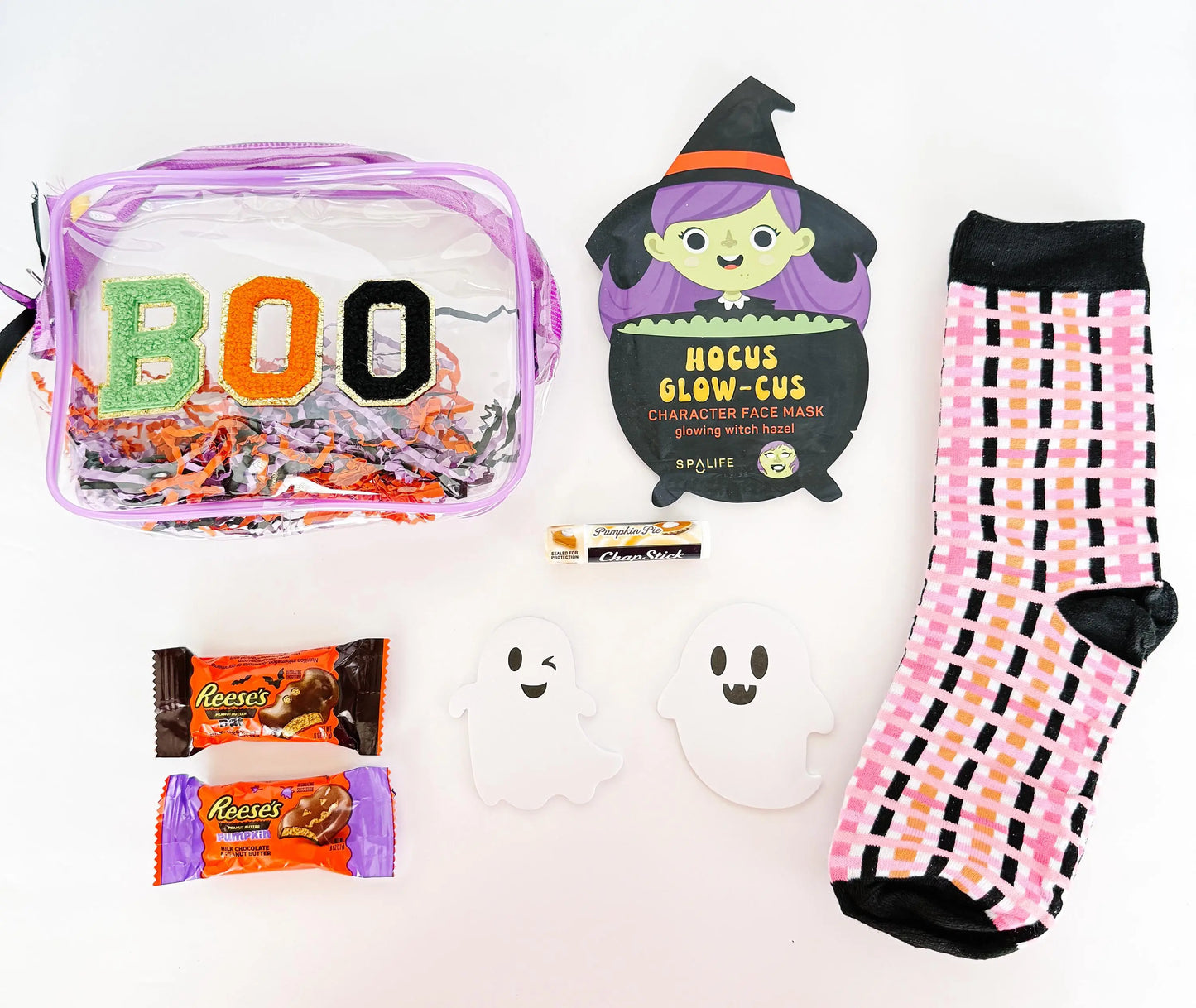 Stuffed Halloween BOO Bags, Boo Baskets, Halloween bags, Halloween gift, Halloween socks, Halloween lovers gift