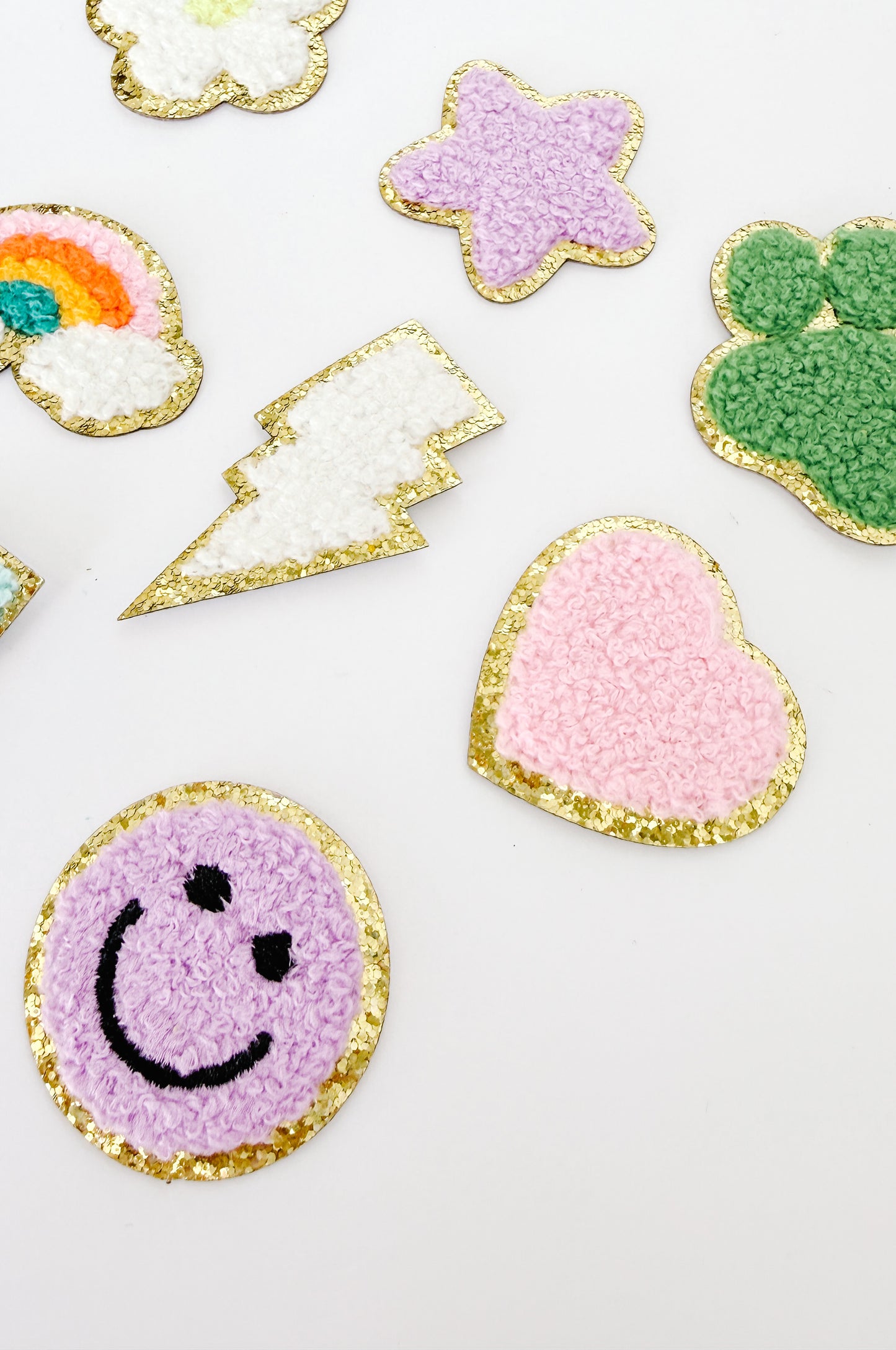 Shape Chenille Stick-on Patches