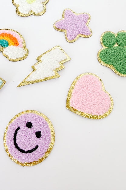 Shape Chenille Stick-on Patches