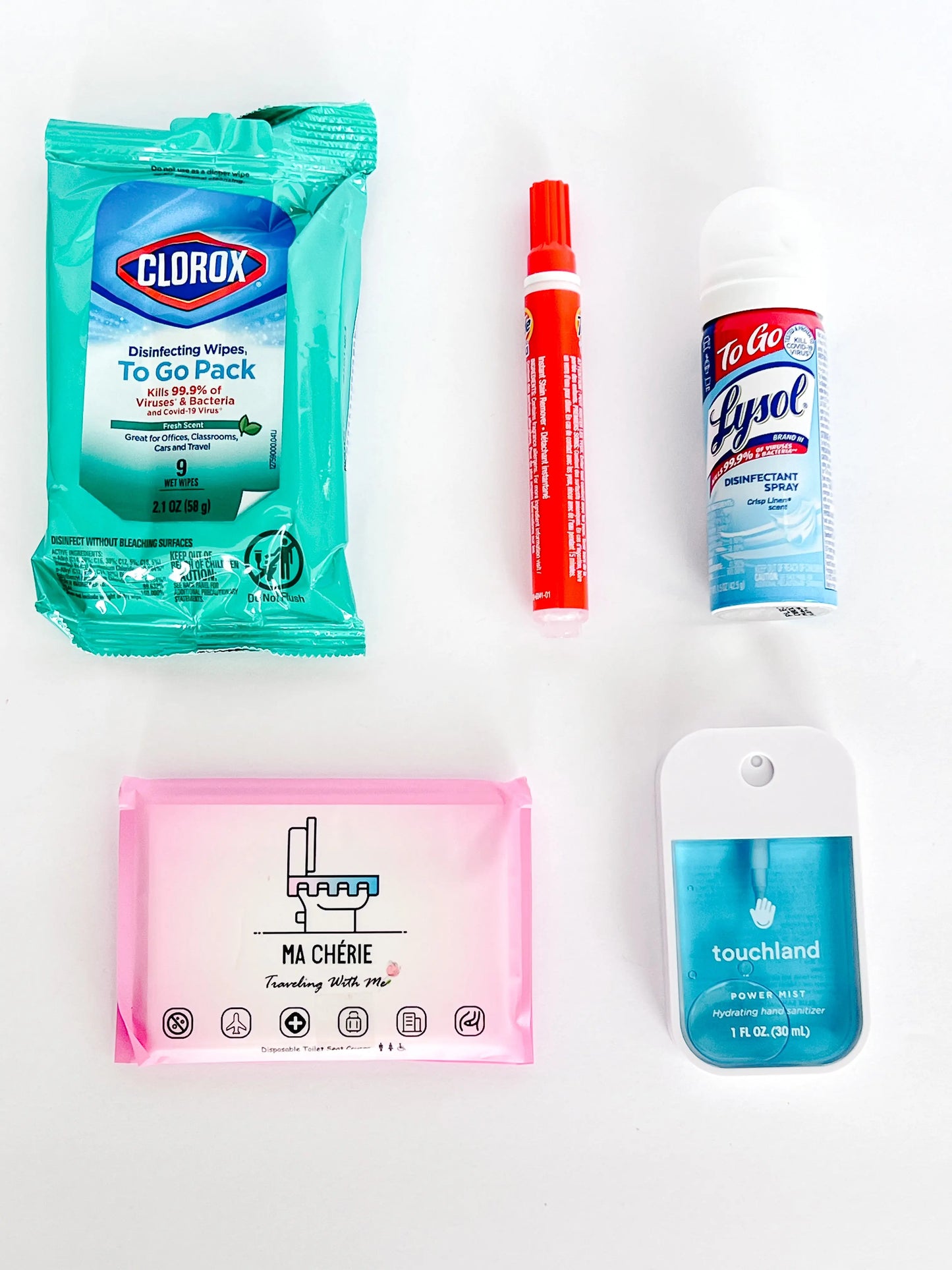 Travel Cleaning Kit – On-the-Go Sanitizing Essentials in a Zipper Bag My Store