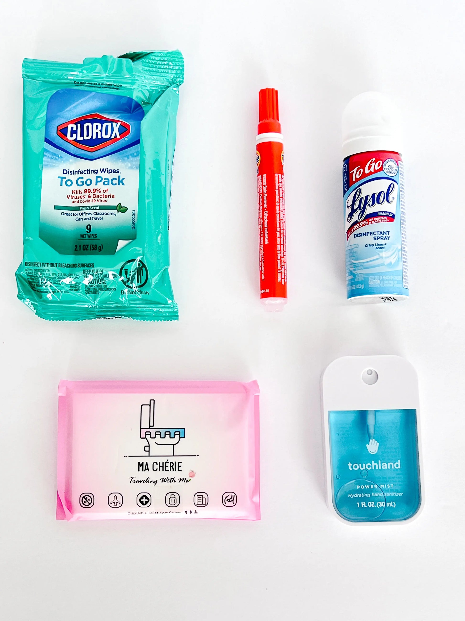 Travel Cleaning Kit – On-the-Go Sanitizing Essentials in a Zipper Bag My Store