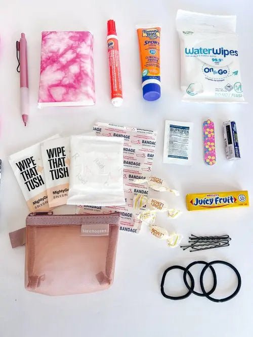 Deluxe Purse Pouch – Stylish & Compact Emergency Kit for Women - Curated Kit Co