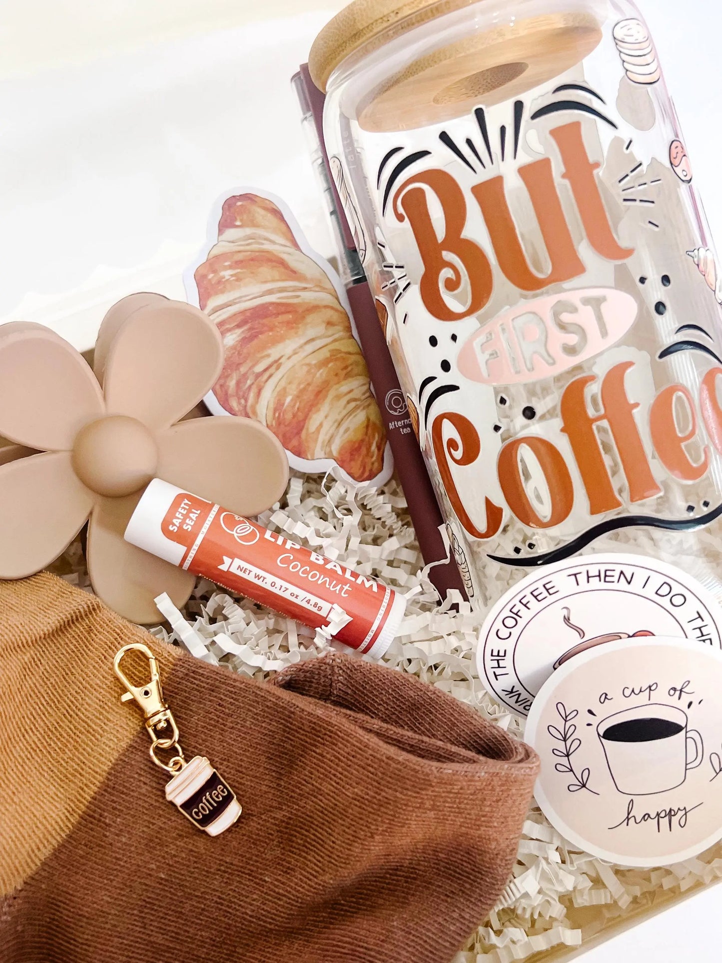 Coffee Lover Gift Kit – Tumbler, Socks & Cute Caffeine-Inspired Accessories