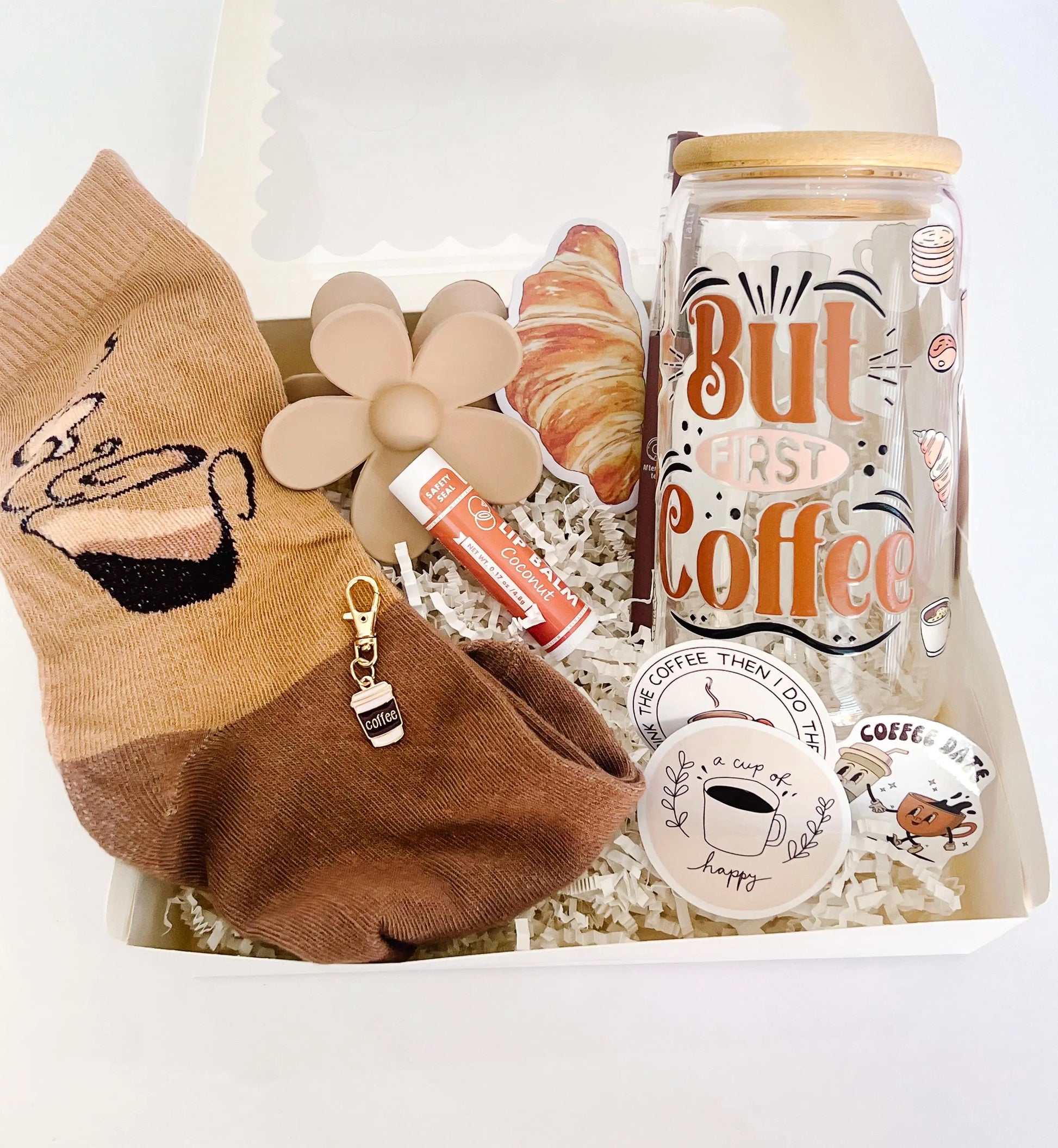 Coffee Lover Gift Kit – Tumbler, Socks & Cute Caffeine-Inspired Accessories