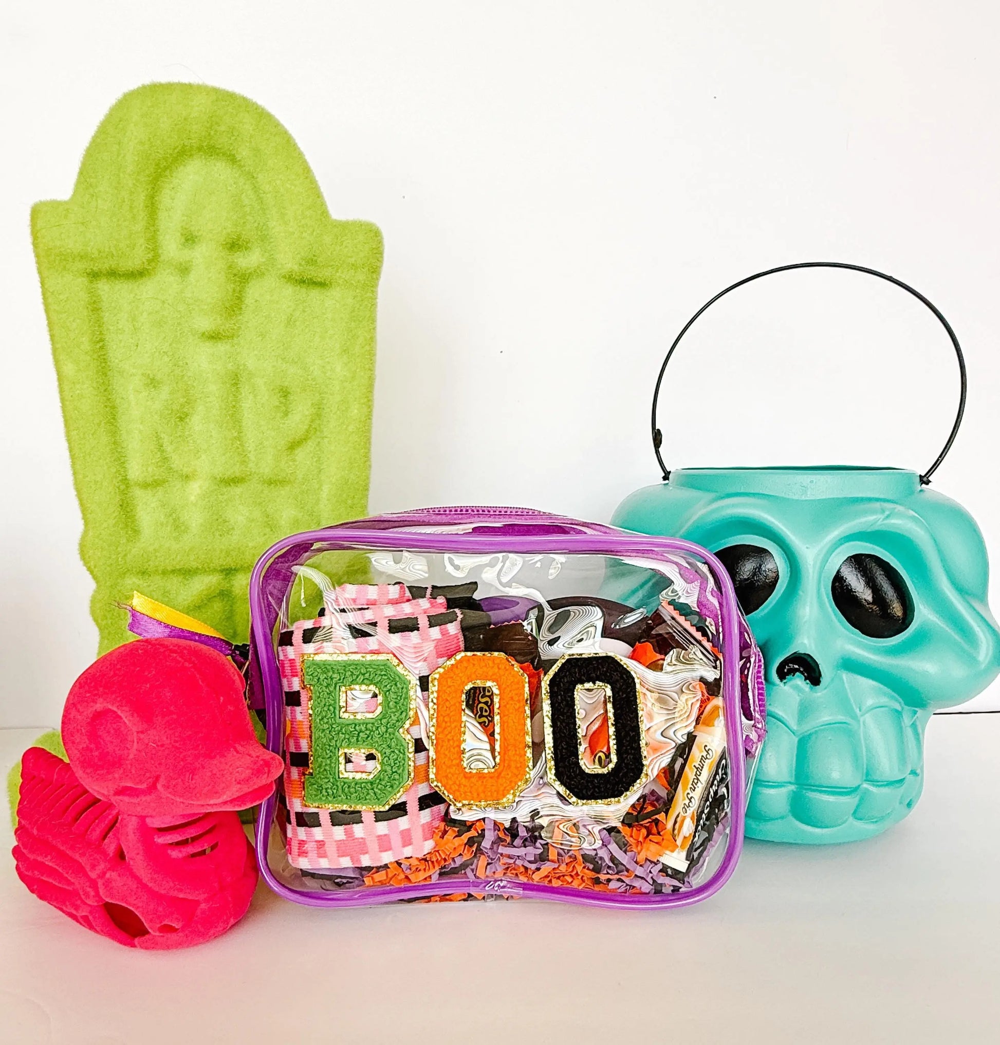 Stuffed Halloween BOO Bags, Boo Baskets, Halloween bags, Halloween gift, Halloween socks, Halloween lovers gift