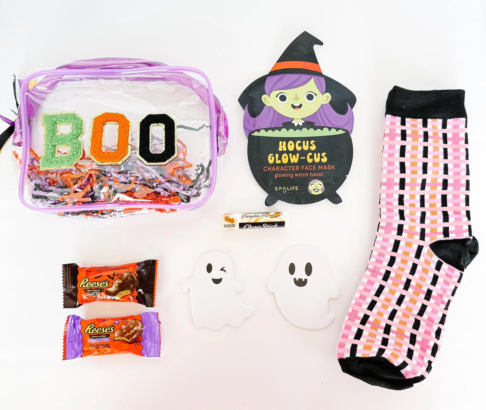 Stuffed Halloween BOO Bags, Boo Baskets, Halloween bags, Halloween gift, Halloween socks, Halloween lovers gift