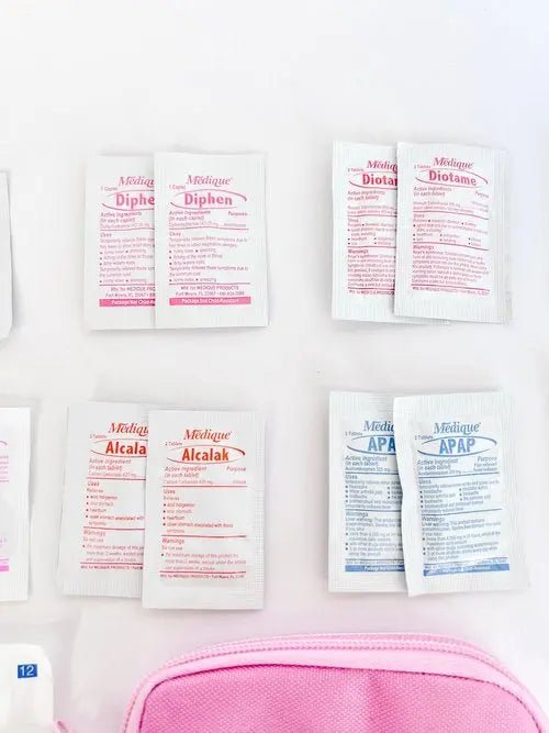 Medicine Kit – Quickfix Travel Medication Kit for On-the-Go Emergencies - Curated Kit Co