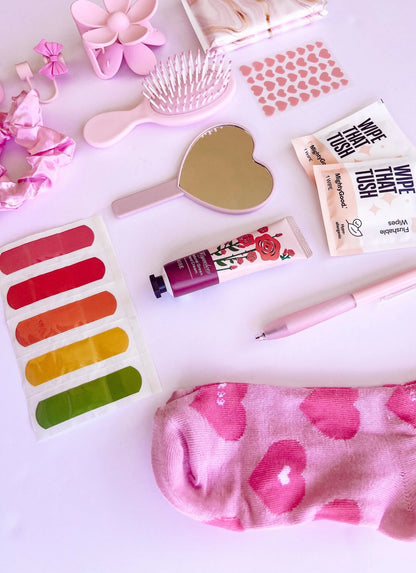 School Emergency Kit for Girls – The Teen Kit in Pink - Curated Kit Co
