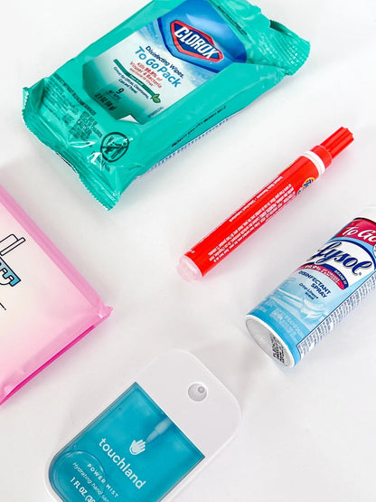 Travel Disinfectant Kit – All-in-One Portable Cleaning Essentials - Curated Kit Co